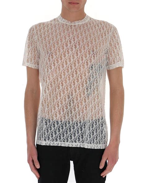 dior white see through shirt|Dior men's shirts.